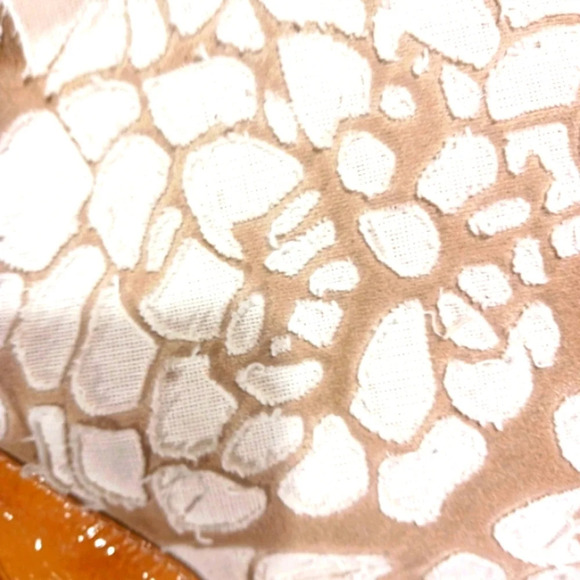 Francesco Biasia Yellow Leather and Fabric Patchwork Satchel Hobo Should… - Picture 5 of 11